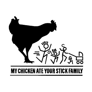 MY PUGGLE ATE YOUR STICK FAMILY VINYL DECAL STICKER CAR TRUCK 