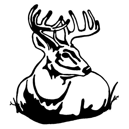 Deer Vinyl Deccal Custom Sizes to 28 Hunting Camp Decal Nature Sticker Outdoor Life Truck Sticker Car Decal Buck Compass Decal