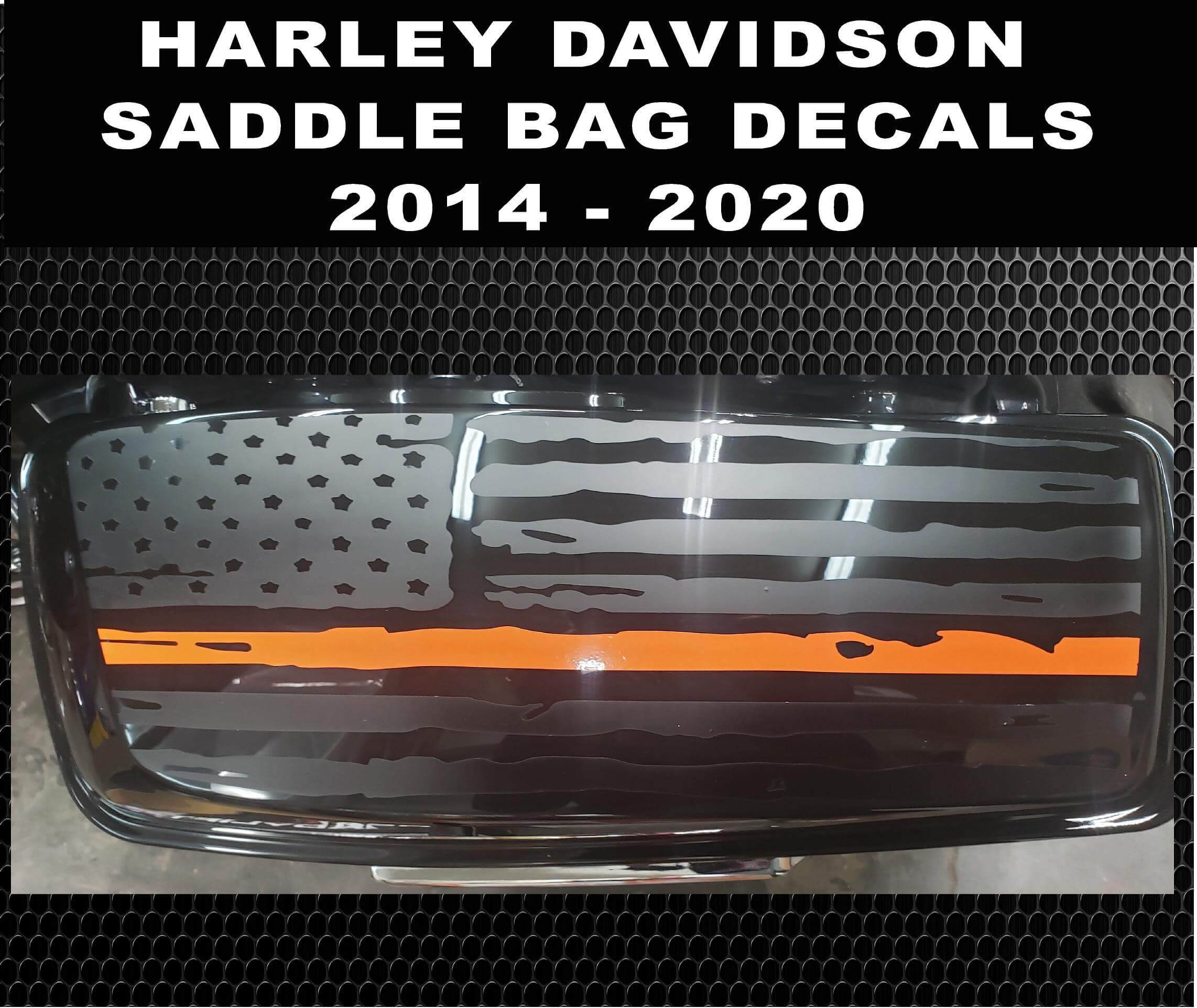 2 X BANDES USA STAR STRIPES HARLEY MOTO AUTOCOLLANT STICKER 55cmX4,5cm BD583 