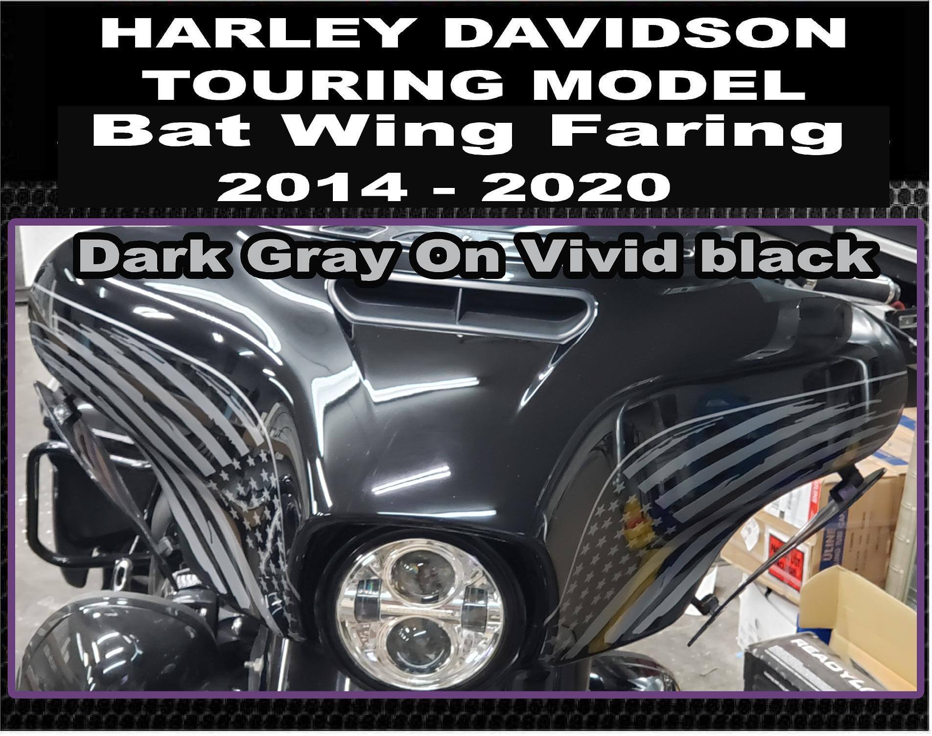 2014 2020 Harley Davidson Touring Bat Wing Faring Ultra Classic Limited Street Glide Glide American Flag Decal 24 99 39 99 Country Boy Customs Store